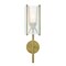 Designers Fountain Daybreak 5.25in 1-Light Old Satin Bronze Glam Indoor Wall Sconce with Organza Fabric Shade D223M-WS-OSB - alternate 1